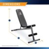 Marcy Exercise Utility Bench for Upright, Incline, Decline, and Flat Exercise SB-261W , Black - Image 2