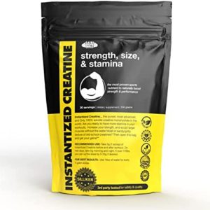 Instantized Creatine Monohydrate Gains in Bulk, Worlds First 100% Soluble Creatine for Strength, Performance, and Muscle Building… (30 Servings)