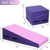 BLKMTY Gymnastics Mat Incline Mats 48"x24" Tumbling Mat Kids Climbing Mat Folding Tumbling Wedge Mats Gym Cheese Mats for Gymnastics Exercise Mat Yoga Mat for Kids Play Home Exercise Aerobics - Image 6