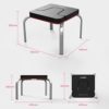 Yoga Inversion Stool Household Upside Down Chair Stretching Chair Multifunctional Inversion Stool Auxiliary Fitness Equipment (Color : Black, Size : 49 * 46 * 38cm) - Image 7