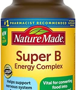 Nature Made Super B Energy Complex, Dietary Supplement for Brain Cell Function Support, 160 Softgels, 160 Day Supply