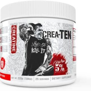 5% Nutrition CreaTEN Creatine Complex + Accelerators | Flavored Creatine Powder for Muscle Gain | Max Power, Strength, Endurance, & Recovery | 25 Servings (Fruit Punch)