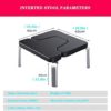 Yoga Headstand Bench, Yoga Auxiliary Chair,Yoga Headstand Bench Stand,Headstand Bench with Thick Cushion Yoga Stool Inversion Bench Idea for Workout, Fitness and Gym Black (Color : Black) - Image 3