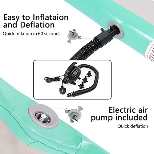 Inflatable Gymnastics Tumbling Track Air Mat 13ft 16ft 20ft Tumble Track - Extra Wide 4.3ft Thick 4 Inches Training Track Mat with Electric Air Pump - Image 7