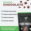 vedge Certified Organic Plant Protein Chocolate Flavor (20 Servings) - Plant-Based Vegan Protein Powder, USDA Organic, Gluten Free, Non Dairy Nutrition Plant Protein - Image 5