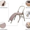 AHXF Yoga Chair Yoga Auxiliary Chair with Lumbar Back Solid Anti-Slip Stable and Durable Backless Flexibility and Strength Training Tool Foldable Balance Handstand Training Tool (Color : Black) - Image 6