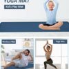 Yoga Mat innhom Yoga Mats for Women 1/3 inch Thick Yoga Mat for Men Exercise Mat Workout Mat for Yoga Pilates Home Gym Yoga Mat Non Slip with Carrying Strap - Image 7
