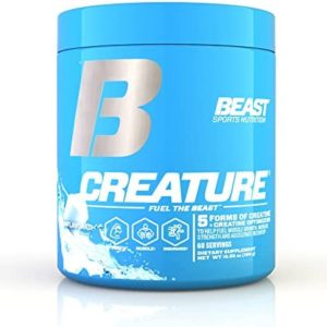 Beast Sports Nutrition Creature, Unflavored - 10.58 oz - 5 Forms of Creatine + Creatine Optimizers - Improve Strength, Muscle Tone, Endurance, Recovery & Energy Production - 60 Servings