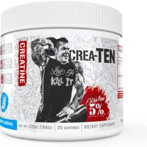 5% Nutrition CreaTEN Creatine Complex + Accelerators | Flavored Creatine Powder for Muscle Gain | Max Power, Strength, Endurance, & Recovery | 25 Servings (Blueberry Lemonade)