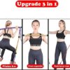 YCFBH 100LB Multifunctional Pilates Bar Set Portable Yoga Exerciser Resistance Band Stretching Training Home Gym Fitness Equipment (Color : D) - Image 3