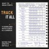 Hardcover Fitness Journal Workout Planner for Men & Women - A5 Sturdy Workout Log Book to Track Gym & Home Workouts - Image 3