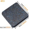 Treadmill Mat Pads, Exercise Equipment Mat with High Density Rubber for Protect Floors 3.94" x 3.94" x 0.5" (4 PCS) - Image 6