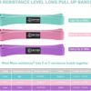 Long Resistance Bands for Working Out Women, Fabric Resistance Band, Stretch Bands for Exercise Bands Resistance Bands Set for Physical Therapy, Elastic Bands for Exercise, Ligas para Hacer Ejercicio - Image 4