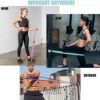 Long Resistance Bands for Working Out Women, Fabric Resistance Band, Stretch Bands for Exercise Bands Resistance Bands Set for Physical Therapy, Elastic Bands for Exercise, Ligas para Hacer Ejercicio - Image 2