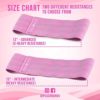 peach bands Hip Band - Fabric Resistance Exercise Booty Bands for Leg and Butt - Image 3