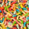 Albanese World's Best Sour 12 Flavor Mini Gummi Worms, 32oz Bag of Candy - Image 4