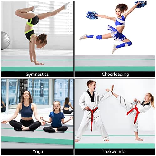 Inflatable Gymnastics Tumbling Track Air Mat 13ft 16ft 20ft Tumble Track - Extra Wide 4.3ft Thick 4 Inches Training Track Mat with Electric Air Pump - Image 2