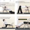 AHXF Yoga Chair Yoga Auxiliary Chair with Lumbar Back Solid Anti-Slip Stable and Durable Backless Flexibility and Strength Training Tool Foldable Balance Handstand Training Tool (Color : Black) - Image 5