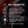 Bare Performance Nutrition, BPN Creatine Monohydrate with Creapure, Unflavored, Increase Muscle Mass, Improve Performance, Strength, & Power, Cognitive Support, 60 Servings - Image 3