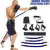 Chuwen Resistance Bands Stretching Strap Set, Leg Waist and Arm Bouncing Training Bands with 4 Resistance Bands, Adjustable Waist Belt for Bouncing Strength Exercises Equipment - Image 6