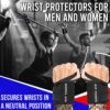 Rip Toned Wrist Wraps - 18" Professional Grade with Thumb Loops - Wrist Support Braces - Men & Women - Weight Lifting, Crossfit, Powerlifting, Strength Training - Image 5