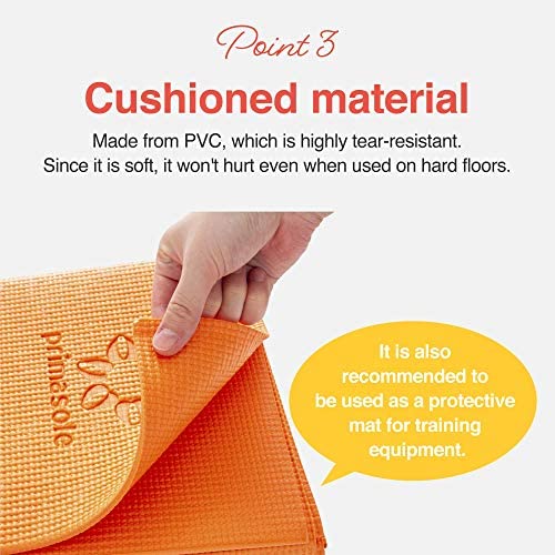 Primasole Folding Yoga Travel Pilates Mat Foldable Easy to Carry to Class Beach Park Travel Picnics 4mm Thick - Image 4