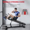 Finer Form Semi-Commercial Sit-Up Bench For Core Workouts and Decline Bench Press. Adjustable Weight Bench with Reverse Crunch Handle with 4 Adjustable Height Settings. Great Ab Workout Equipment - Image 2