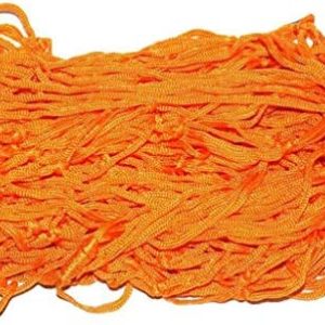 Comfortable Portable Hammocks Camping Rope Outdoor Mesh Hanging Hammocks Nylon Patio & Garden Yoga Wheel Set Cork (Orange, One Size)