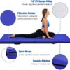 GYMAX Exercise Mat, 2' x 6' Bi-Fold with Carry Handles, Thick Home Workout Floor Mat for Gymnastics, Tumbling, Yoga, MMA, Wrestling … - Image 5