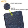Treadmill Mat Pads, Exercise Equipment Mat with High Density Rubber for Protect Floors 3.94" x 3.94" x 0.5" (4 PCS) - Image 5