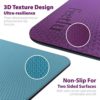 Feetlu Extra Large and Cushioned Yoga Mat with Strap – 10mm & 12mm Thick Yoga Mat, Non-Skid Dual Surface Workout Mat, Eco-Friendly POE Yoga Mats for Women Men Kids, Perfect Exercise Mat for Pilates, Yoga, and Floor Workouts. - Image 3