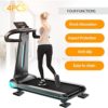 Treadmill Mat Pads, Exercise Equipment Mat with High Density Rubber for Protect Floors 3.94" x 3.94" x 0.5" (4 PCS) - Image 2