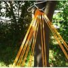 Comfortable Portable Hammocks Camping Rope Outdoor Mesh Hanging Hammocks Nylon Patio & Garden Yoga Wheel Set Cork (Orange, One Size) - Image 6