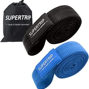 Supertrip Long Resistance Bands for Women Booty Bands Cloth Resistance Bands Pilates Bands Loop Bands Exercise Band Fabric Pull Up Bands for Home Gym Yoga