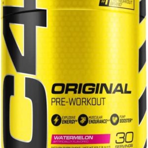 Cellucor C4 Original Pre Workout Powder Watermelon Sugar Free Preworkout Energy Supplement for Men & Women 150mg Caffeine + Beta Alanine + Creatine 30 Servings