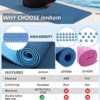 Yoga Mat innhom Yoga Mats for Women 1/3 inch Thick Yoga Mat for Men Exercise Mat Workout Mat for Yoga Pilates Home Gym Yoga Mat Non Slip with Carrying Strap - Image 5