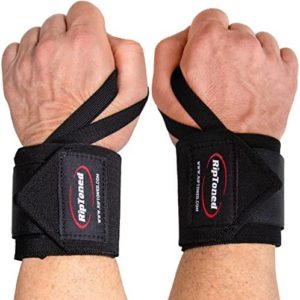 Rip Toned Wrist Wraps - 18" Professional Grade with Thumb Loops - Wrist Support Braces - Men & Women - Weight Lifting, Crossfit, Powerlifting, Strength Training
