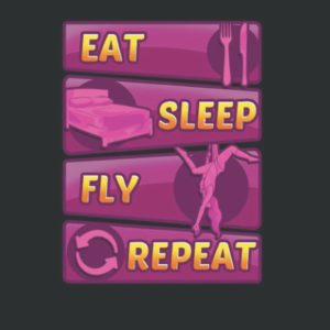 Eat Sleep Fly Repeat Aerial Yoga Silks 2 Notebook: 120 Pages 6 x 9 Inch, Book Review Journal | Perfect Funny Gag Gift Joke Journal Notebook, Note Pad, Notes,
