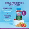 Digestive Advantage Prebiotic Fiber Gummies + Probiotics for Digestive Health, Daily Gummies for Women & Men, Digestive Supplement for Regularity & Gut Health, 60ct Strawberry Flavor - Image 2