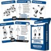 2 Pack - Bodyweight & Dumbbell Fitness Workout Cards - Over 100 Exercises 2.5" x 3.5" - Image 2