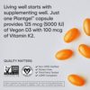 Sports Research Vitamin D3 + K2 with 5000iu of Plant-Based D3 & 100mcg of Vitamin K2 as MK-7 | Non-GMO Verified & Vegan Certified (120ct) - Image 4