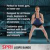 SPRI Standard Loop Bands 3-Pack - Resistance Band Kit Set, 3 Levels of Resistance - Exercise Bands for Strength Training, Flexibility, & Body Workout - Versatile Fitness Tool - Light, Medium, Heavy - Image 2