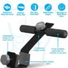 Aduro Sport Doorway Sit-Up Exercise Bar, Adjustable Reinforced Steel with Padded Ankle Bar, Perfect for Home Work or Travel - Fits Any Door - Image 4