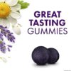 ZzzQuil PURE Zzzs Melatonin Sleep Aid Gummies, Helps You Fall Asleep Naturally, Wildberry Vanilla Flavor, Chamomile Lavender & Valerian Root, 1mg per gummy, 72 Count - Image 6