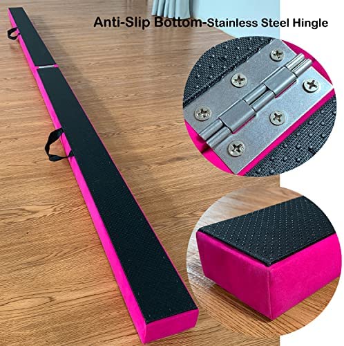 Marfula 8 Ft Gymnastic Balance Beam Wood Folding Balance Beam Gymnastics Floor Beam For Kids/Adults Home Use - Image 3