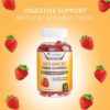Fiber Supplement Gummies 4g - Extra Strength Prebiotic Advanced Fiber Blend - Supports Regularity & Daily Digestive Health, Nature's Plant Based Fiber Gummy Bites, Non-GMO, Berry Flavor - 120 Gummies - Image 3