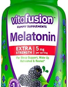 Vitafusion Extra Strength Melatonin Gummy Vitamins, 5mg, 120 ct Gummies
