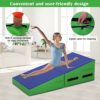 Gymnastics Mat 48x24 Inch Folding Incline Gymnastic Mat With Non-Slip Pvc Surface & Handles For Kids Home Training Exercise Gymnastics Mats For Tumbling,Tumbling Mats,Cheese Mat,Gymnastics Wedge - Image 5