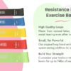 UbFitness Professional Elastic Resistance Bands 5 of Set with Guide and Bag, Exercise Workout Stretch Bands for Women and Men Theraband | Hit Cardio, Strengthing, Physical Therapy, Pilates, Yoga - Image 4