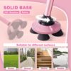 BigAlex Folding Walking Cane Pivoting Quad Base Adjustable Walking Stick with Carrying Bag for Man/Woman - Image 3